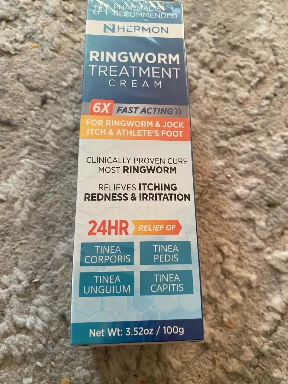 Hermon Ringworm Treatment Cream, 3.52oz / 100g